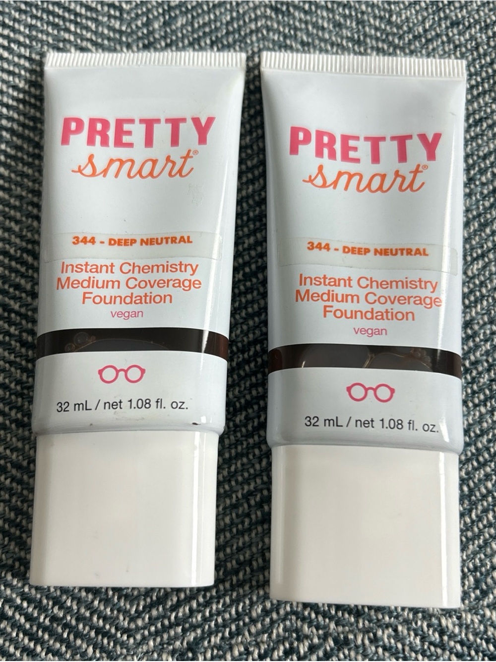 (2) Pretty Smart Instant ChemistryFoundation, 344 Deep Neutral, 1.08 fl. oz.